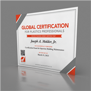 Certification Exam for Injection Molding Maintenance